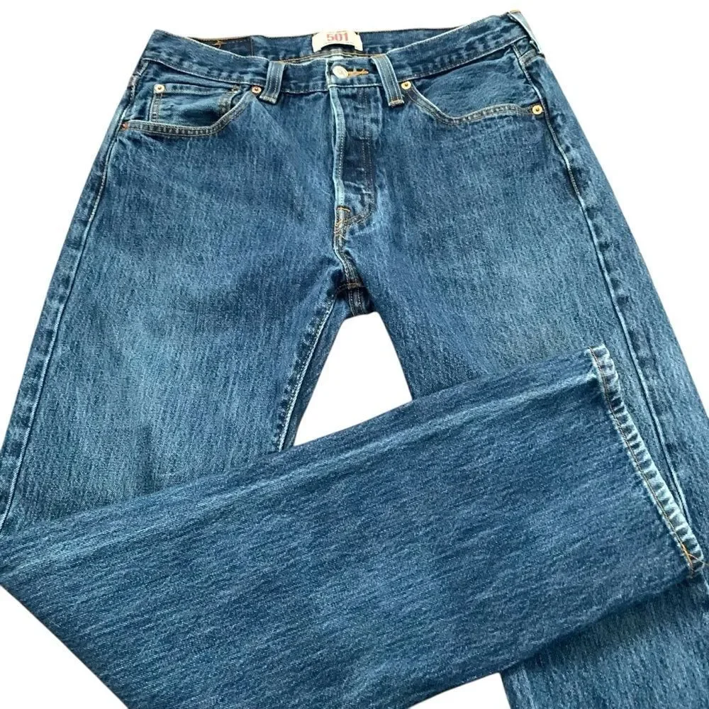 Levi’s 501 Straight Leg Button Fly Jeans